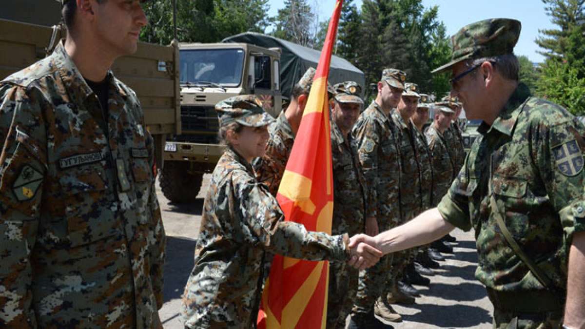 Gedenken Sie dem mazedonischen Militär am Tag der Streitkräfte am 18. August.