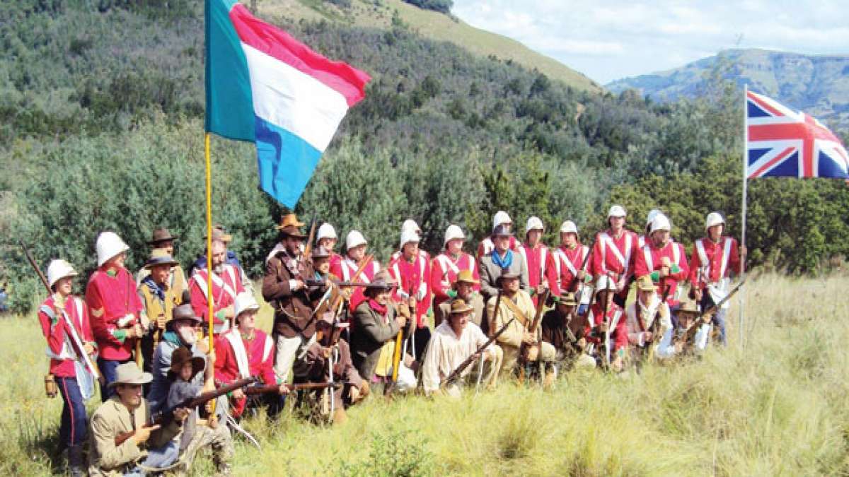 Feiere den Majuba-Tag: Gedenktag für burenischen Sieg über britische Streitkräfte in Südafrika.