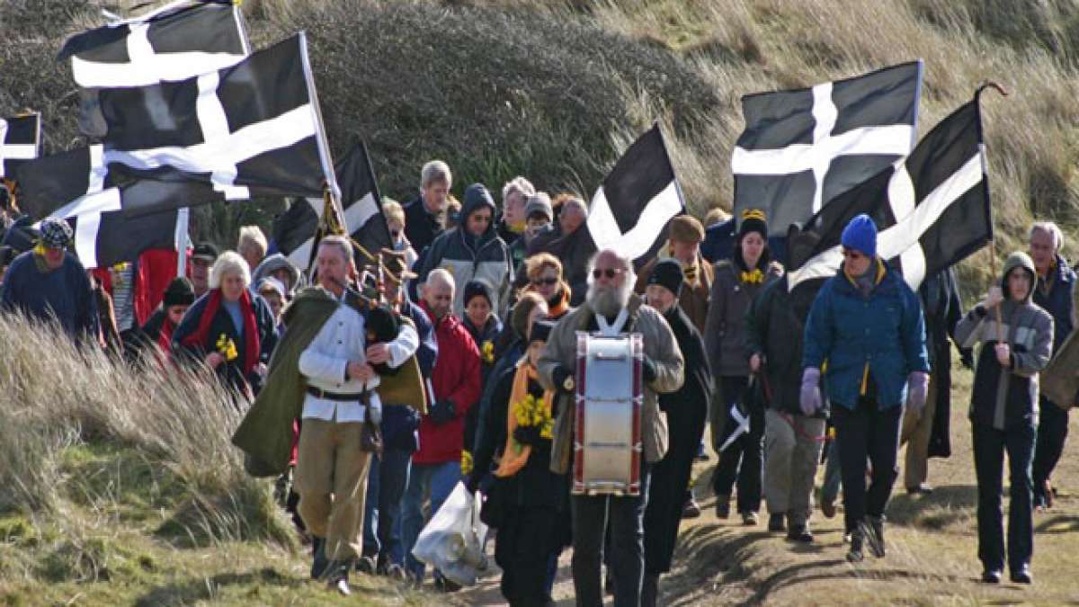 Feier Cornwall mit St. Pirans Tag!