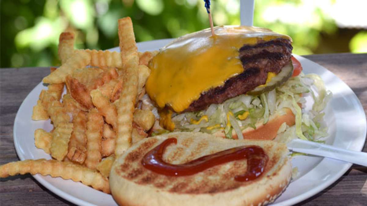 Genießen Sie diesen Tag mit einem leckeren Cheeseburger! Genießen Sie diesen Tag mit einem leckeren Cheeseburger!