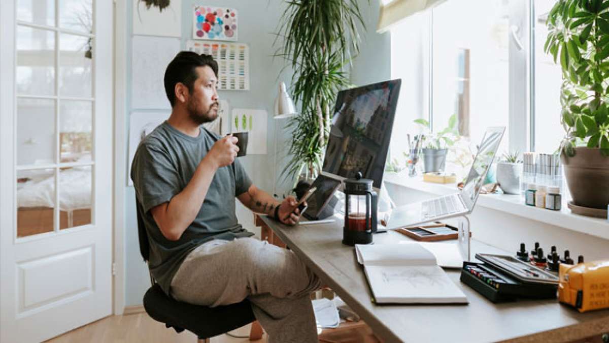 Organisieren Sie Ihr Home Office: So schaffen Sie sich einen produktiven Arbeitsplatz.