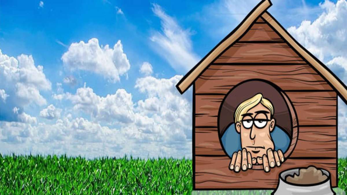 Verlassen Sie symbolisch die 'Hundehütte' und reparieren Sie Ihre Beziehung nach einem Streit – eine Gelegenheit zur Versöhnung und Wiederherstellung der Harmonie in Ihrer Partnerschaft. Verlassen Sie symbolisch die 'Hundehütte' und reparieren Sie Ihre Beziehung nach einem Streit – eine Gelegenheit zur Versöhnung und Wiederherstellung der Harmonie in Ihrer Partnerschaft.