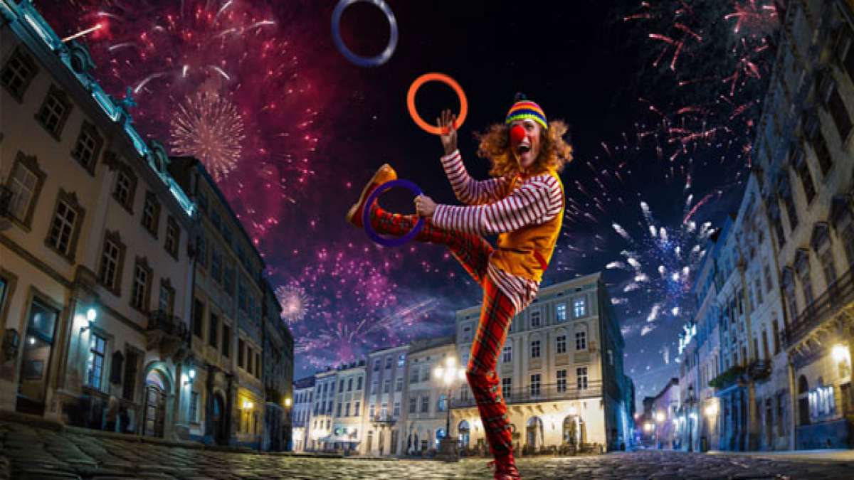 Erleben Sie die Magie der Clowns an Italiens Internationalem Clowntag, auch als 'Internazionale pagliaccio giorni' bekannt.