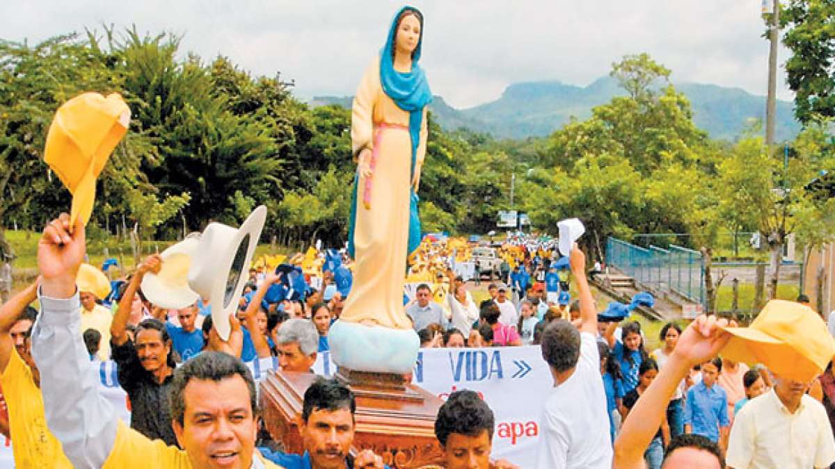 Nicaragua: Tag der Jungfrau von Cuapa – Erinnerung an die Erscheinung der Jungfrau Maria inmitten des Bürgerkriegs.