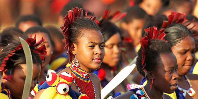 Der Geburtstag von König Mswati III. in Swasiland - Umhlanga-Tag in Swasiland