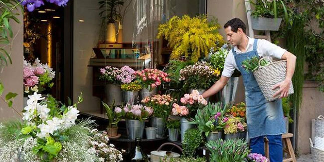 Tag der Blume in Barcelona, Spanien