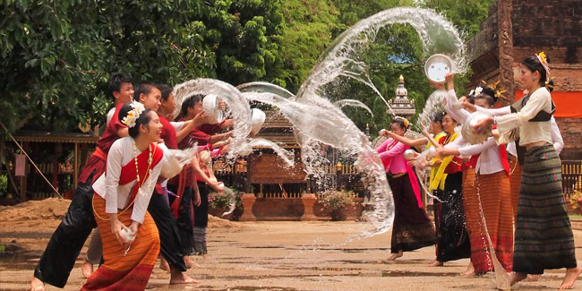 Songkran in Thailand, Laos und Nepal