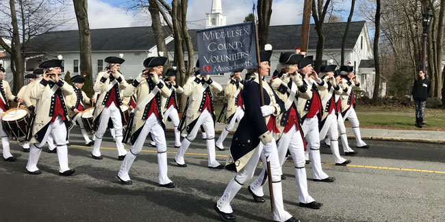 15. April - Tag der Patrioten in Maine und Massachusetts, USA