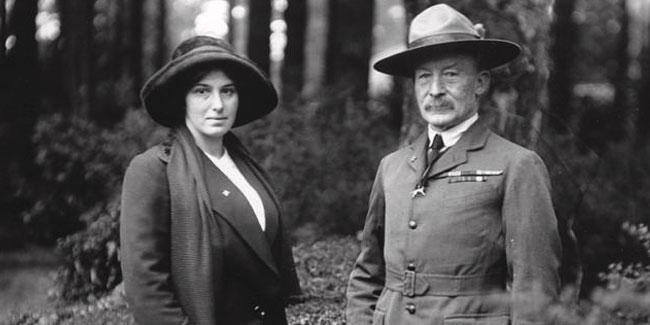 22. Februar - Geburtstag des Gründers der Pfadfinderbewegung Robert Baden-Powell und Olave Baden-Powell