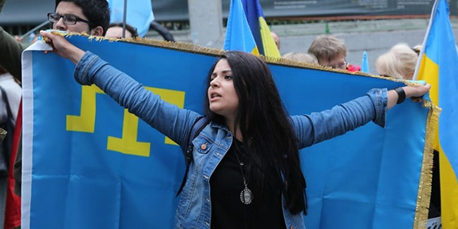 26. Juni - Nationaler Flaggentag der Krimtataren in der Ukraine