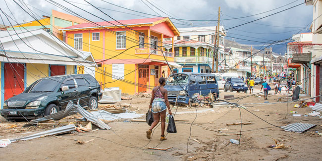 19. September - Jahrestag des Vorbeiziehens von Hurrikan Maria in Dominica