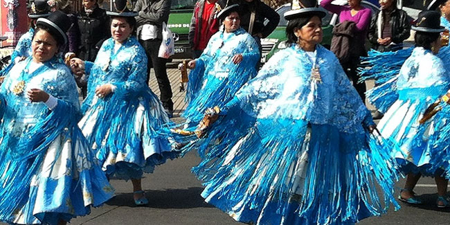 Nationaler Acullico-Tag in Bolivien - Fest der Virgen de la Candelaria, Copacabana in Bolivien