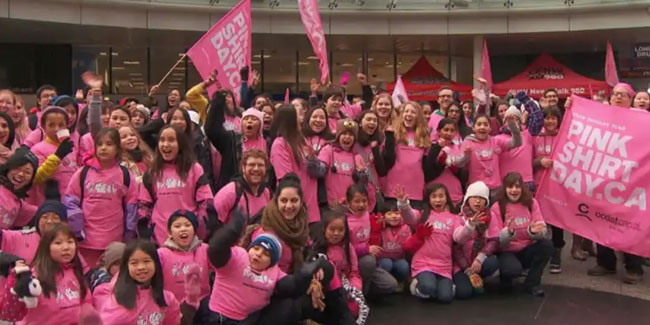 25. Februar: Tag des rosa Hemdes in Kanada