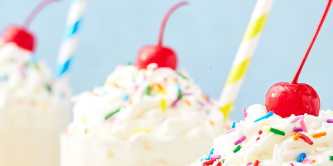 20. Juni - Nationaler Vanille-Milchshake-Tag und Eiscreme-Soda-Tag in den USA