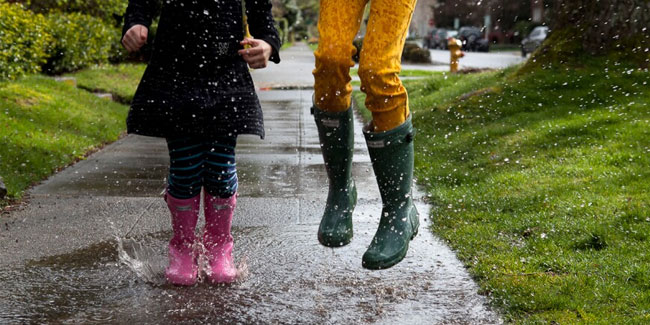 11. Januar: Tag des Pfützenspringens