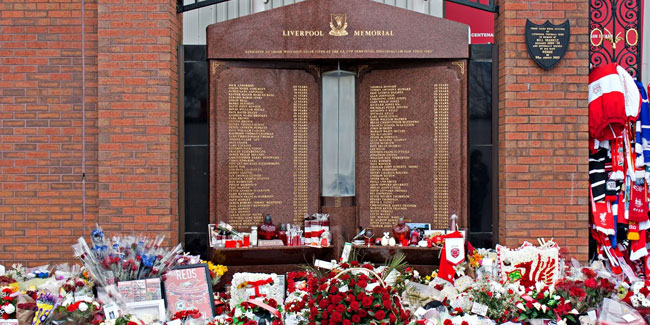 15. April - Gedenkstätte für die Hillsborough-Katastrophe