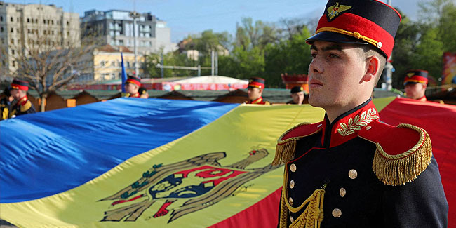 Europatag in Moldawien - Tag der moldauischen Flagge