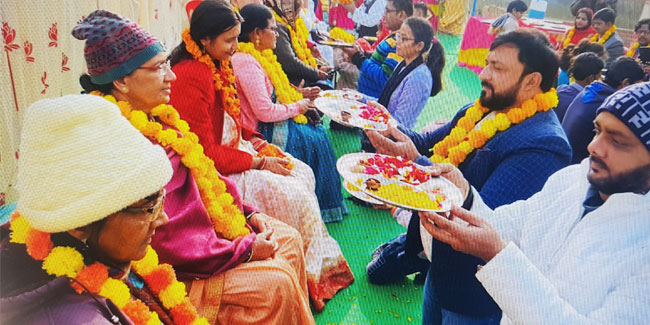 Der Tag der Elternverehrung in Indien