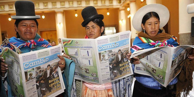 17. Mai - Tag der Zeitungs- und Zeitschriftenverkäufer in Bolivien
