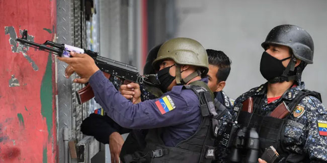 Russischer Posttag - Nationaler Polizeitag in Venezuela