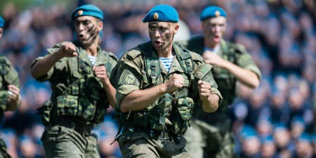 2. August: Tag der Luftlandetruppen oder VDV-Tag in Russland