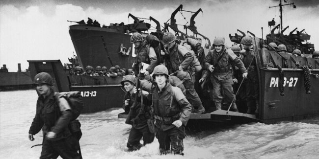 6. Juni - Landung der Alliierten Expeditionsstreitkräfte in der Normandie