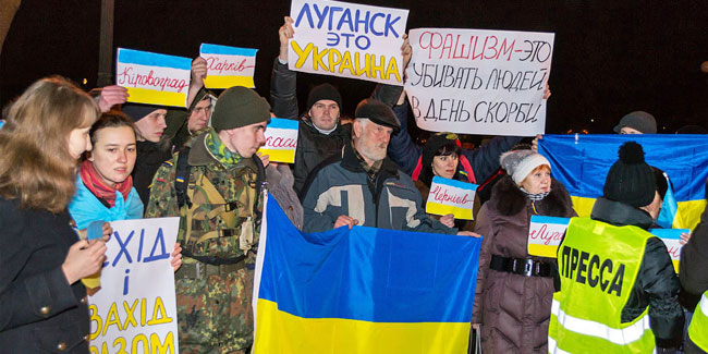 Tag der mobilisierten Soldaten in der Ukraine - Tag der Stadt Lugansk