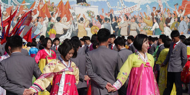 Nationalfeiertag der Sonne in der DVRK