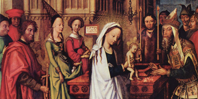2. Februar: Die Darstellung Jesu im Tempel