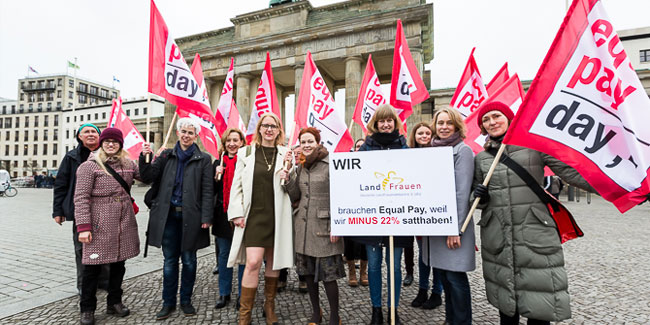 6. März - Equal Pay Day in Deutschland