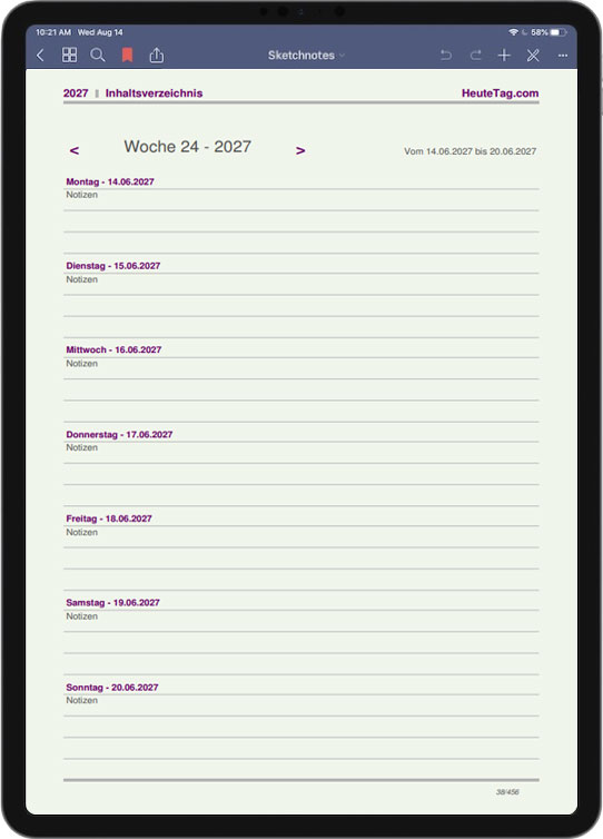 Woche 16 - 2027